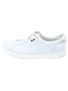 Moncler Monaco Tricolor Tag Low Cut Sneakers White